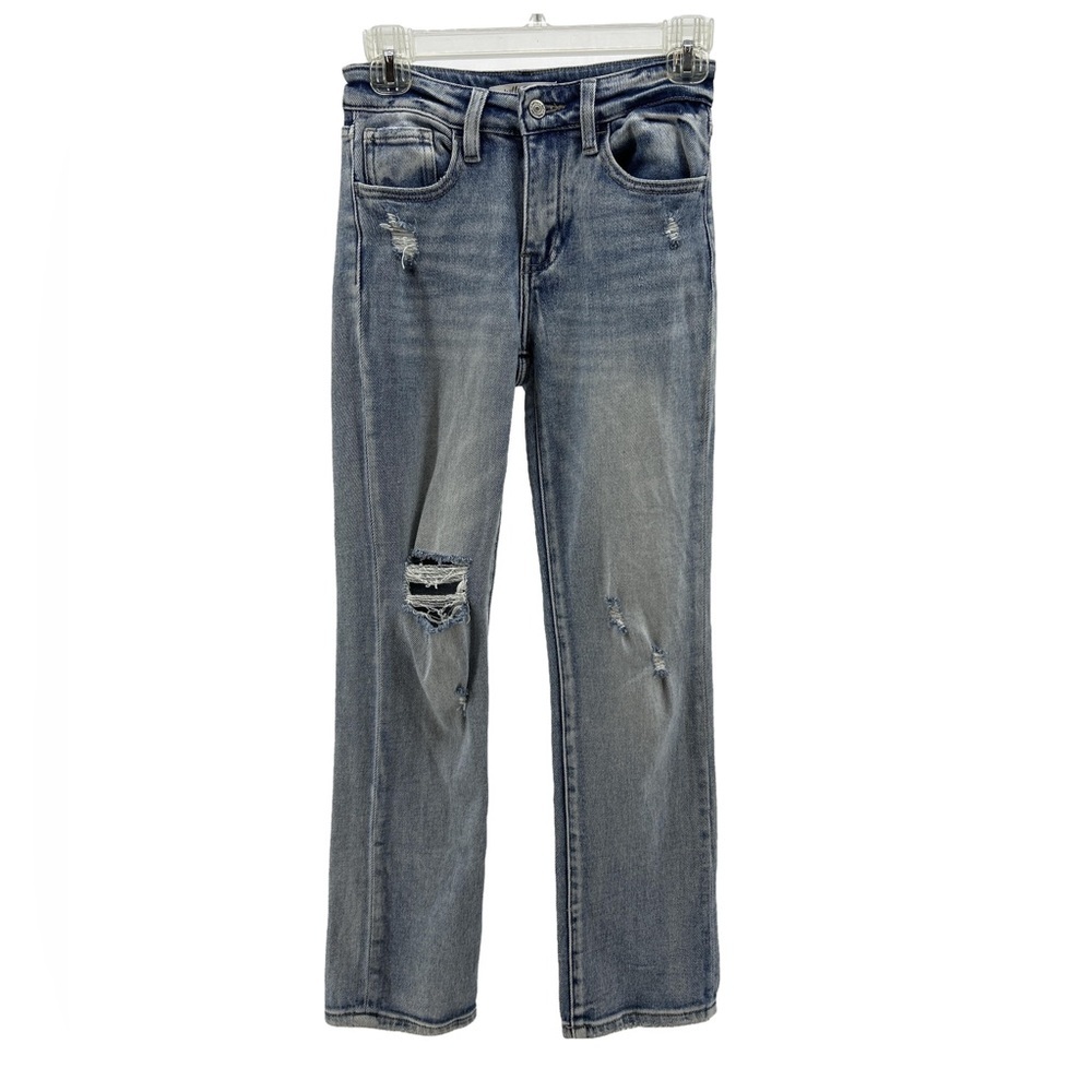 Willow & Root Distressed straight leg jeans The Everyday Jean
